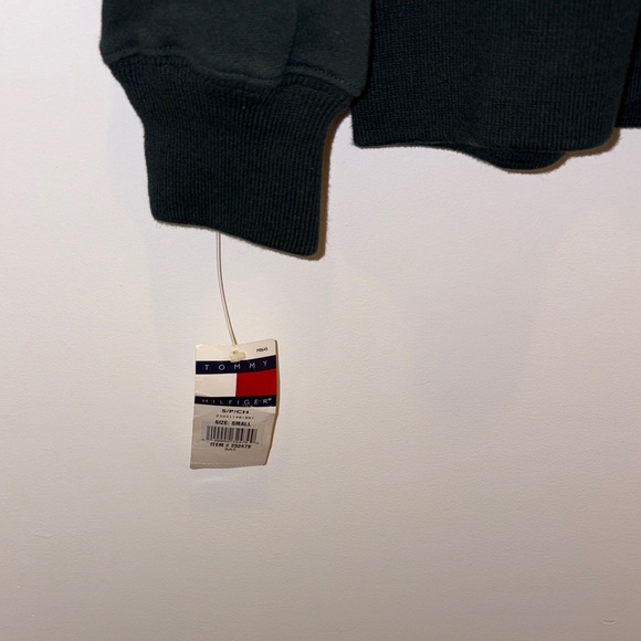 Vintage Tommy Hilfiger Men's Green Sweater NWT Cotton Polyester Blend - Picture 5 of 10